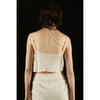 Satin Shirt And Camisole -WHITE-