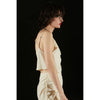 Satin Shirt And Camisole -WHITE-