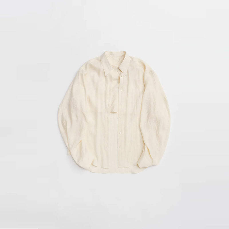 Satin Shirt And Camisole -WHITE-
