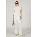 Power Shoulder T-Shirt -WHITE-