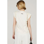 Power Shoulder T-Shirt -WHITE-