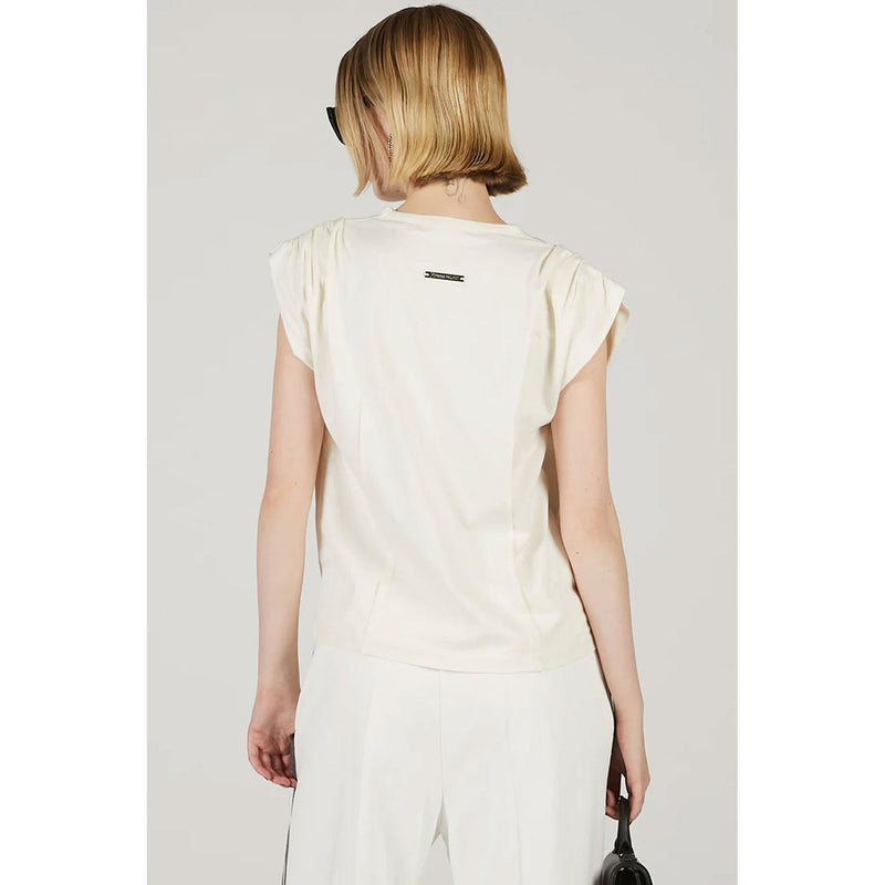 Power Shoulder T-Shirt -WHITE-