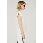 Power Shoulder T-Shirt -WHITE-