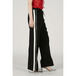 Mesh Combi Line Pants-BLACK-