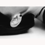 ONYX STUDS /Silver