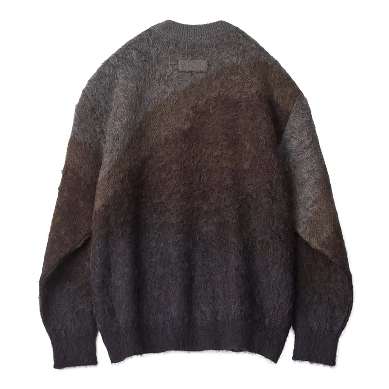 GRADATION MOHAIR KNIT LS