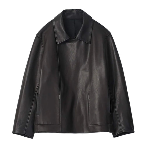 BONDED LEATHER SHORT JACKET