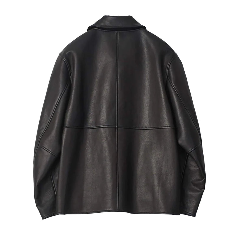 BONDED LEATHER SHORT JACKET