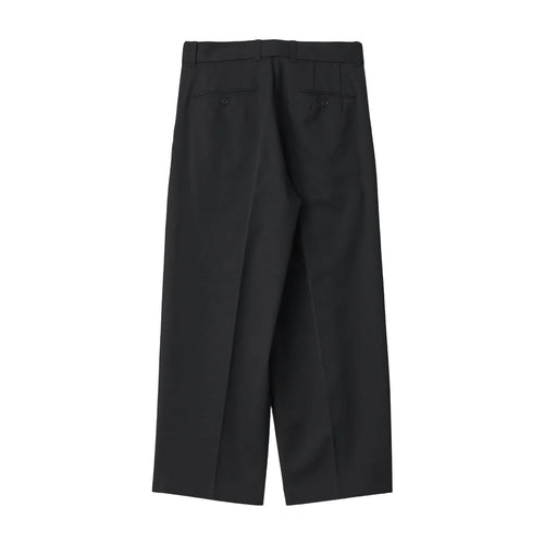 BELTED WIDE STRAIGHT TROUSERS