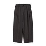 BELTED WIDE STRAIGHT TROUSERS