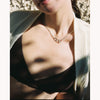 LOOP CLASP NECKLACE-SILVER-