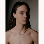 LOOP CLASP NECKLACE-SILVER-