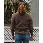 TIER CARDIGAN-BUREL BROWN-