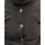 TIER CARDIGAN-BUREL BROWN-