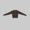 TIER CARDIGAN-BUREL BROWN-