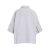 [Y's BORN PRODUCT] COTTON TWILL WIDE CUFFS SHIRT-LIGHT GRAY-