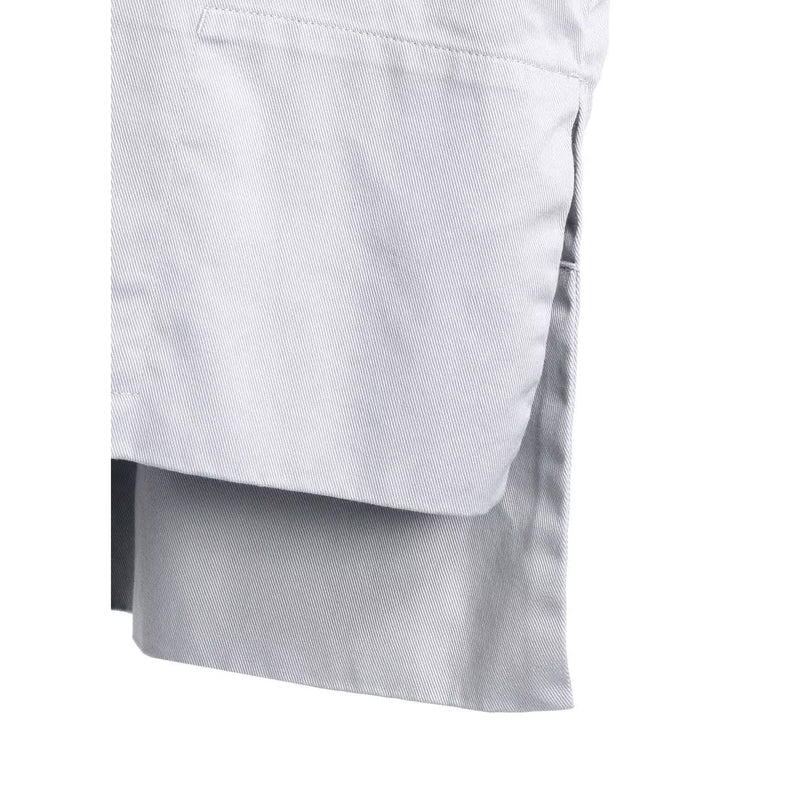 [Y's BORN PRODUCT] COTTON TWILL WIDE CUFFS SHIRT-LIGHT GRAY-