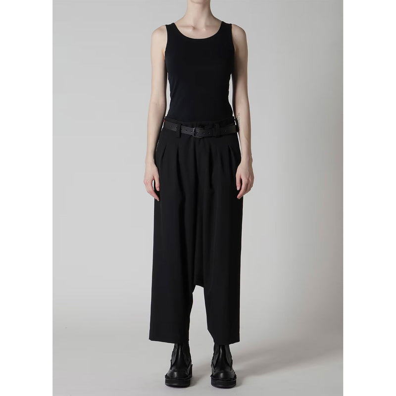 WOOL GABARDINE 2TUCK SAROUEL PANTS