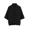 [Y's BORN PRODUCT] COTTON TWILL WIDE CUFFS SHIRT-LIGHT GRAY-