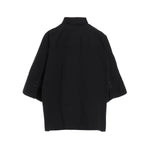 [Y's BORN PRODUCT] COTTON TWILL WIDE CUFFS SHIRT-LIGHT GRAY-