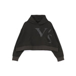 Y'S PIGMENT PRINT CROPPED HOODIE