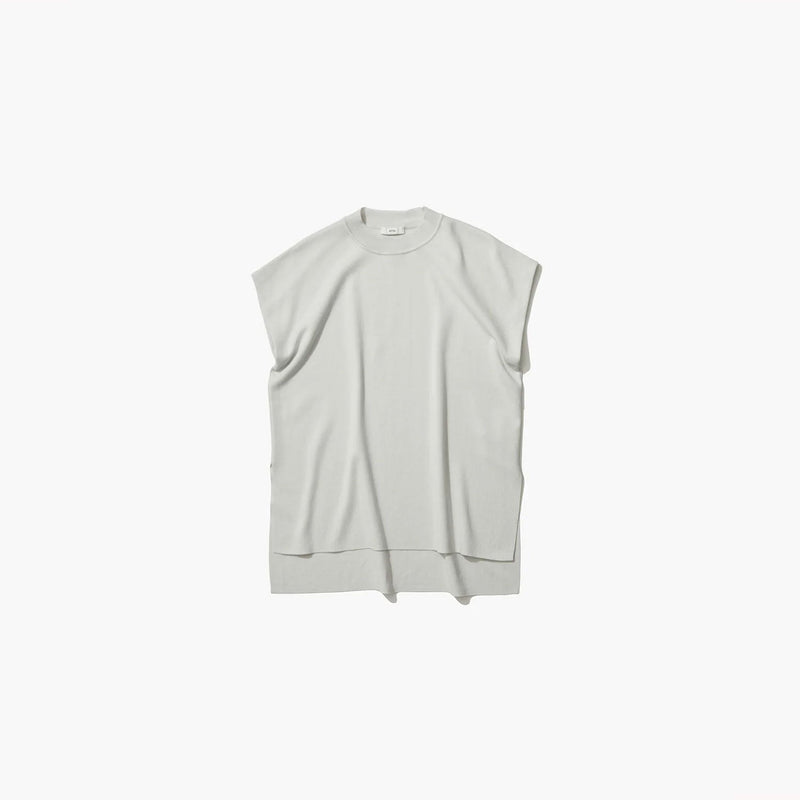 50/2 NATURAL DYED ORGANIC | MOCKNECK PULLOVER -LIGHT GRAY-