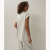 50/2 NATURAL DYED ORGANIC | MOCKNECK PULLOVER -LIGHT GRAY-