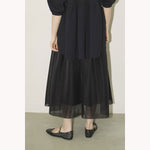 SHEER RUSSELL VOLUME FLARE SKIRT