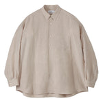 LINEN CUPRO L/S OVERSIZED REGULAR COLLAR SHIRT