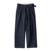 SELVAGE DENIM BELTED PANTS