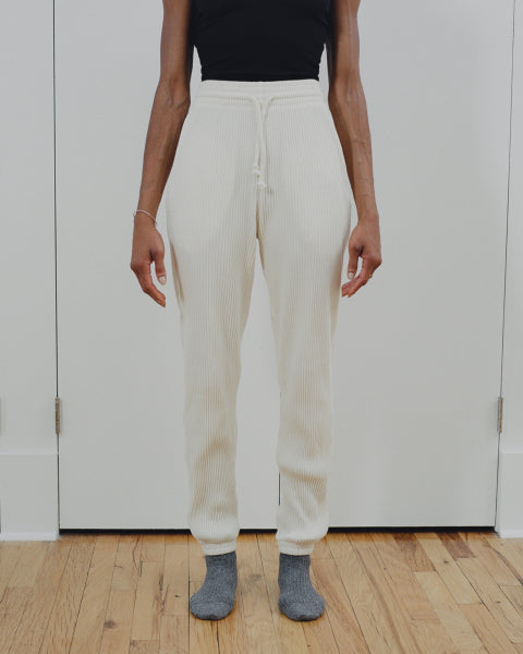 SWEAT PANTS -OFF WHITE-