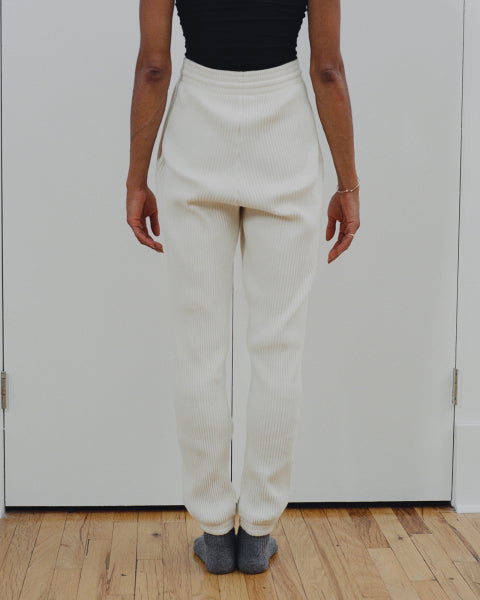 SWEAT PANTS -OFF WHITE-