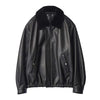 MOUTON COLLAR SHEEP LEATHER ZIP JACKET