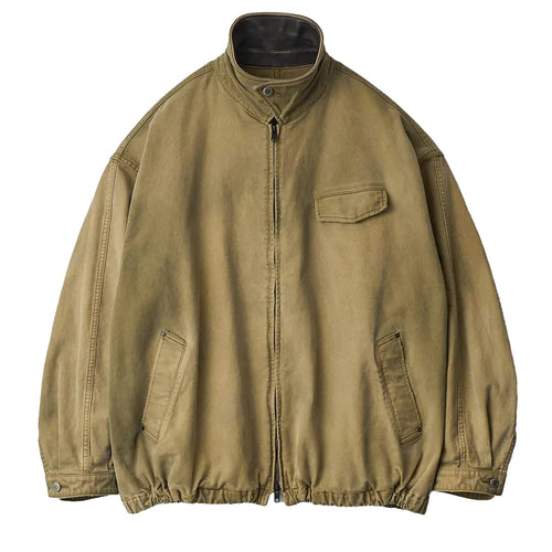 SULFUR DYED WHIP CORD VINTAGE ZIP JACKET