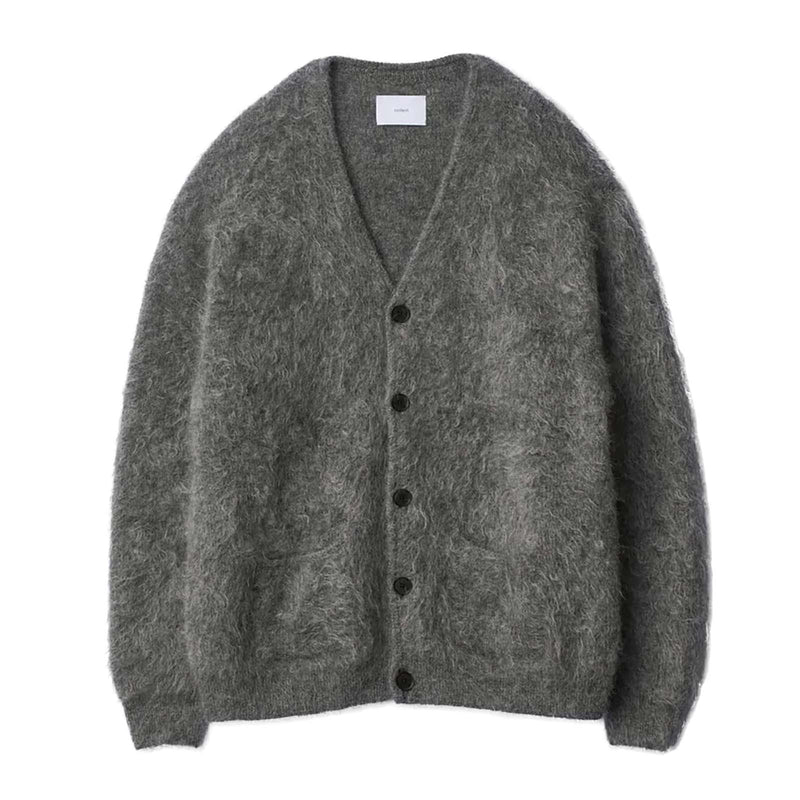 KID MOHAIR KNIT V NECK CARDIGAN