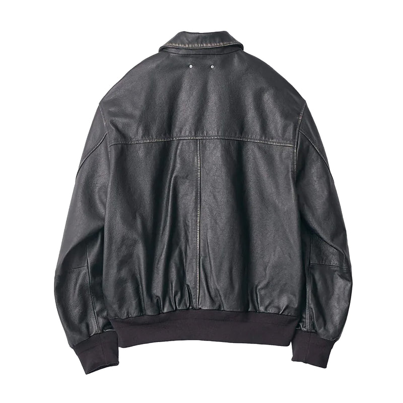 COW LEATHER VINTAGE FLIGHT JACKET – THEMARKET