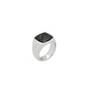 KAY RING BLACK LARVIKITE