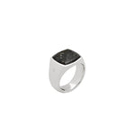 KAY RING BLACK LARVIKITE