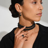 KAY RING BLACK LARVIKITE