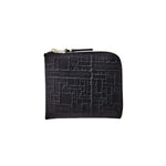 EMBOSSED LOGOTYPE ZIP AROUND WALLET