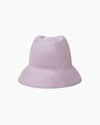 Linen Top Crown Cloche Hat -PURPLE