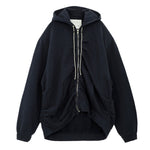 WRINKLE ZIP HOODIE