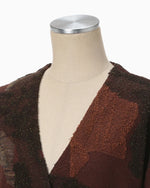 Pile Jacquard Knitted Cardigan