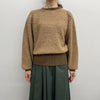 【HYKE】ALPACA SWEATER POWER SHOULDER