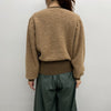 【HYKE】ALPACA SWEATER POWER SHOULDER