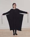 SHAW LONG SLEEVE KAFTAN-BLACK