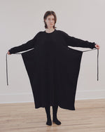 SHAW LONG SLEEVE KAFTAN-BLACK